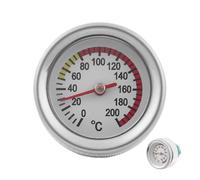 Hqunjikp Tappo serbatoio moto, coperchio in alluminio con indicatore di temperatura, tappo olio per moto, per motociclisti, meccanici, officine, pendolari, appassionati di moto, restauro