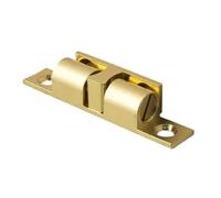 HQYCL 2 pezzi Fermaporta in ottone con chiusura a sfera regolabile in acciaio a doppia molla for accessori for mobili da guardaroba