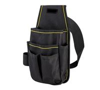 HQYCL Marsupio porta attrezzi 25x12 cm Nero, resistente e leggero con tasche multiple, comodo for trasportare attrezzi durante il lavoro