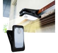 Hqynss Luci Solari per Esterni con Sensore di Movimento, 1800 mAh Lampada LED Solare Esterno Ideale per Terrazza, Veranda, Garage, Cortile, Strade, Luce Calda