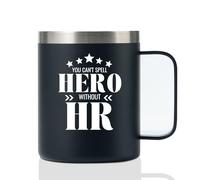 HR Gifts Human Resources - Tazza da caffè in acciaio inox, da 340 ml, regalo per responsabili delle risorse umane, regista, collega, specialista delle risorse umane, a Natale, Capodanno, compleanno