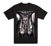 HR Giger Alien Black T-Shirt Black M Color XL