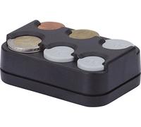 HR-Motion - Scatola Portamonete con 8 compartimenti per Monete da 1 Centesimo Fino a 2 Euro, Versione con Molla, Made in Germany, Autoadesivo - 10310301