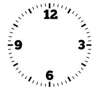 HR-WERBEDESIGN 1 adesivo con numeri e numeri per il quadrante, decorazione per orologio, orologio, Big XXX