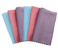 HRainbow Panni Microfibra Panno di Pulizia in Microfibra per Casa Cucina Specchio Bagno Ufficio Auto Moto Confezione da 6,Multicolore,40 x30 cm