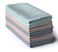 HRainbow Panni Microfibra Panno di Pulizia in Microfibra per Casa Cucina Specchio Bagno Ufficio Auto Moto Confezione da 12,Multicolore,40 x30 cm