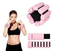 HRainbow Pesi Regolabili per Polsi e Caviglie per Donne e Uomini da 2 Cavigliere Pesi per Allenamenti a Casa Yoga Pilates e Aerobica (Rosa)