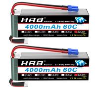 HRB 2 pz 6 S 22.2 V 4000 mAh 60 C Lipo Batteria con EC5 Plug per RC Quadcopter Elicottero Auto Camion Barca Hobby
