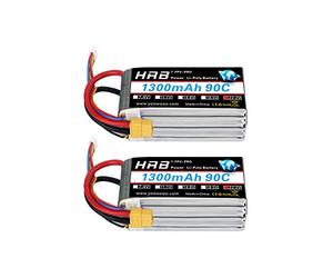 HRB 2 PZ 6S 22.2 V 1300 mAh 90C XT60 Lipo Batteria di Ricambio per 450 licotteri Aerei Auto Camion Buggy Truggy Droni Multicopter
