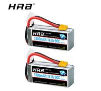 HRB 2PCS Batteria Lipo 2S 3S 1300mah 4S 5S 6S 1500mah 1800mah 2200mah 2600mah 7.4V 11.1V 14.8V 18.5V 22.2V Per Aerei Drone