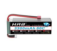 HRB 6S 22.2V 3300mAh 60C Lipo Batteria con Deans T Plug per RC Quadcopter 500-size Elicottero Auto Camion Barca Hobby
