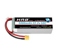 HRB 6S 5000mAh 22.2V 50C Lipo Batteria XT60 Plug Adatto per RC Quadcopter Elicottero Aereo Auto Barca Camion