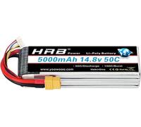 HRB Batteria 4S 14.8V 5000Mah 50C Lipo con Spine XT60 per RC Airplane RC Helicopter RC Auto RC Truck RC Boat UAV Drone FPV