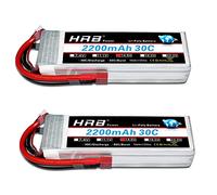 HRB Batteria Lipo 2200mAh 14,8 V 30C 4S per elicottero RC Aeroplano RC Hobby RC Quadricottero elicottero RC (2 confezioni)