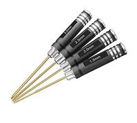 HRB Set di 4 cacciaviti esagonali, 1,5 mm, 2,0 mm, 2,5 mm, 3,0 mm, in titanio, set di attrezzi per cacciaviti esagonali multiassi, FPV Racing, drone RC quadricottero, elicottero auto