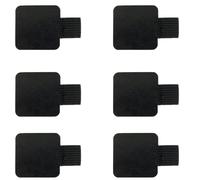 HREDZEO Passante per Penna Autoadesivo,6 PCS Portapenne Elastico Porta Penne Penna Portapenne in Pelle Nero Porta Penne Portapenne Forma Piazza per Notebook Diari