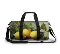Hree Lemons on a Table Borsa da viaggio da palestra per donne e uomini, borsa da viaggio cilindrica borsa da allenamento sportiva con tracolla