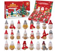 Hretvoi Calendario Avvento 2025, 24 Pezzi Gnomo Natalizio per Decorazioni Natalizie Casa, Calendari Dell'avvento Addobbi Albero di Natale per Adulti Bambini Adolescenti, Gnomi Angioletti Natalizi