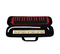 Hreyywo 1Set 32-Key Play Harmonica EVA Borsa per Pianoforte Principiante Adulto Insegnamento Strumento Musicale Rosso e Nero