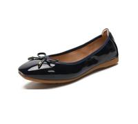 HRGKLMN Ballerine da Donna comode con Fiocco, Scarpe Basse Pieghevoli morbide, Scarpe da Donna Traspiranti Slip-on per Ufficio, Tempo Libero, Feste e Viaggi,Blau,40 EU