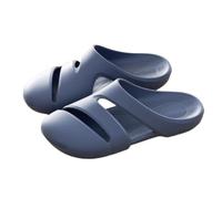 HRGKLMN Ciabatte da Bagno Donna Uomo Comode Pantofole da Donna con Fori di Ventilazione, Scarpe estive Leggere con Plantare ergonomico, Sandali Antiscivolo per la Spiaggia,Blau,40 EU