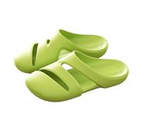 HRGKLMN Ciabatte da Bagno Donna Uomo Comode Pantofole da Donna con Fori di Ventilazione, Scarpe estive Leggere con Plantare ergonomico, Sandali Antiscivolo per la Spiaggia,Grün,40 EU