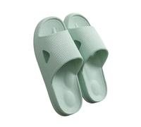 HRGKLMN Pantofole da donna e da uomo, ciabatte antiscivolo da bagno da donna, morbide con suola a cuscinetto d'aria, comode sandali ciabatte per interni ed esterni, ciabatte estive da bagno,Grün,40 EU