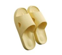 HRGKLMN Pantofole da donna e da uomo, ciabatte antiscivolo da bagno da donna, morbide con suola a cuscinetto d'aria, comode sandali ciabatte per interni ed esterni, ciabatte estive da bagno,Gelb,40 EU