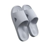 HRGKLMN Pantofole da donna e da uomo, ciabatte antiscivolo da bagno da donna, morbide con suola a cuscinetto d'aria, comode sandali ciabatte per interni ed esterni, ciabatte estive da bagno,Grau,41 EU