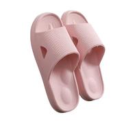 HRGKLMN Pantofole da donna e da uomo, ciabatte antiscivolo da bagno da donna, morbide con suola a cuscinetto d'aria, comode sandali ciabatte per interni ed esterni, ciabatte estive da bagno,Rosa,38 EU