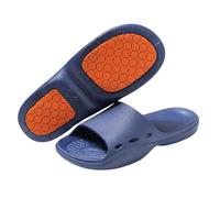 HRGKLMN Pantofole da Donna e Uomo per Anziani con Suola Antiscivolo, Ciabatte da Bagno da Donna con Suola Morbida, comode Ciabatte da Bagno per Anziani per Uso Interno ed Esterno,Blau,40 EU