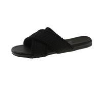 HRGKLMN Pantofole Donna Slippers, Comode Ciabatte Donna Sandali Boho alla Moda Scarpe Estive per Estate Tempo Libero in Città,Schwarz,36 EU