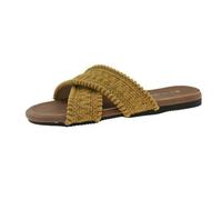 HRGKLMN Pantofole Donna Slippers, Comode Ciabatte Donna Sandali Boho alla Moda Scarpe Estive per Estate Tempo Libero in Città,Gelb,36 EU