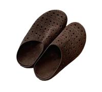 HRGKLMN Zoccoli Donna Scarpe da casa alla Moda per Donna con Fori Traspiranti, Ciabatte comode morbide Scarpe estive per L'Estate all'aperto,Kaffeebraun,39 EU