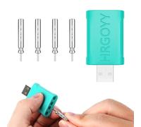 HRGOYY CR 425 - Batteria da pesca a LED, con caricatore USB, batteria ricaricabile CR425 pin per campane di allarme e posa, accessori da pesca