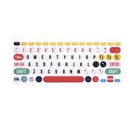 HRH - Cover per tastiera in silicone ultra sottile compatibile con tastiera Bluetooth Logitech K380 multi-dispositivo, Creative Rainbow Font