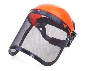 Hrippy Cappello per Caschi di Sicurezza in Giardino in Acciaio Inossidabile con Maschera Protettiva a Piena per Protezione Forestale per Fregatura a Spazzole