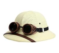 Hrippy Casco Coloniale - Cappello Regolabile per Protezione Solare - Ideale per Escursioni, Giardinaggio, Avventure all'Aria Aperta, O Esplorazione