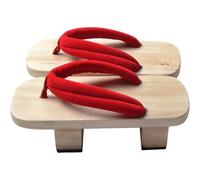 Hrippy Giapponese Get Estate in Legno Zoccoli in Legno Sandali con Piattaforma Inferiore Sandali a Due Teeth Giapponese Tradizionale Tallone Alto