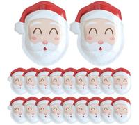 Hrippy Piatti di Carta Natalizi Piatti di Natale Piatti di Babbo Natale Set di Stoviglie Natalizie Decorazioni per Tavola Piatti per Cena di Natale per Le Feste Articoli per Feste