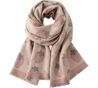 Hrippy Sciarpa Invernale con Stampa di Fragole, Lunga, Morbida E Spessa, Ideale Come Coperta O Scialle per L'autunno E Le Fredde Giornate Invernali.