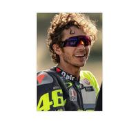 HRJHE Poster su tela, motivo: pilota di Valentino Rossi, decorazione per camera da letto, ufficio, camera da letto, regalo, 30 x 45 cm, confezione da 10