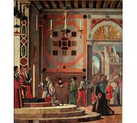 HRJUBWREE Dipinti Famosi Nordico Pittura Tela Immaginie Ciclo della vita di Sant'Orsola di Vittore Carpaccio Per la Decorazione della Camera da Letto 60x90cm
