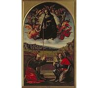 HRJUBWREE Dipinti Famosi Nordico Pittura Tela Immaginie Dama della Cintola di Francesco Granacci Per la Decorazione della Camera da Letto 60x90cm