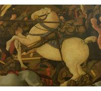 HRJUBWREE Dipinti Famosi Nordico Pittura Tela Immaginie Dettaglio di Niccolò da Tolentino di Paolo Uccello Per la Decorazione della Camera da Letto 60x90cm