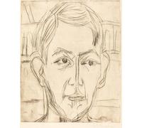 HRJUBWREE Dipinti Famosi Nordico Pittura Tela Immaginie Dr. Hans Bütow di Ernst Ludwig Kirchner Per la Decorazione della Camera da Letto 60x90cm