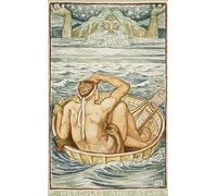 HRJUBWREE Dipinti Famosi Nordico Pittura Tela Immaginie Ercole e Atlante Illustrazione di Walter Crane Per la Decorazione della Camera da Letto 60x90cm