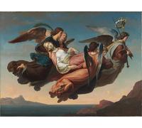 HRJUBWREE Dipinti Famosi Nordico Pittura Tela Immaginie il Corpo di Santa Caterina d'Alessandria al Sinai di Carl Von Blaas Per la Decorazione della Camera da Letto 60x90cm