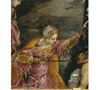 HRJUBWREE Dipinti Famosi Nordico Pittura Tela Immaginie Judith and Holofernes by Jacopo Robusti Tintoretto Per la Decorazione della Camera da Letto 60x90cm