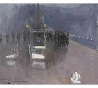 HRJUBWREE Dipinti Famosi Nordico Pittura Tela Immaginie L'arrivo Dei Delegati Tedeschi a Bordo Della Hms Queen Elizabeth Th November Di John Lavery Per la Decorazione della Camera da Letto 60x90cm